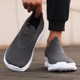 thumbnail image 1 of Men's Wide Toe Box Slip-On Walking Shoes Breathable Mesh Comfort Sneakers, 1 of 9