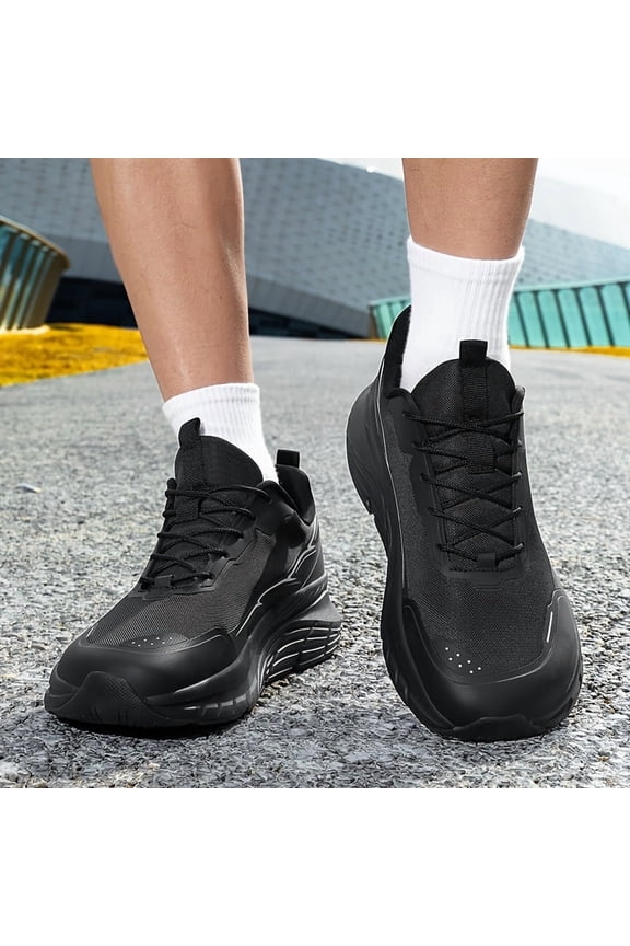Men's Wide Toe Box Wide Fit Shoes, Mesh Breathable Versatile Casual Shoes, Anti-Slip, Wide Forefoot, Large Sizes, Outdoor Hiking Sneakers, Sizes 39-48