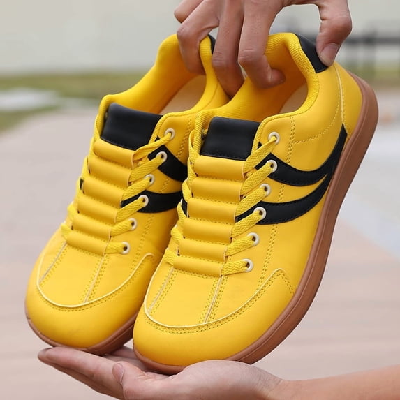 Men’s Wide Toe Casual Skate Sneakers Lightweight Lace Up Walking Shoes with Cushioned Non Slip Sole for Daily Travel Outdoor Comfort Athletic Shoes