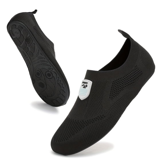 Men's Wide Toe Water Shoes Lightweight Breathable Slip-On Barefoot Sneakers Quick-Dry Non-Slip River Beach Hiking Walking Shoes for Outdoor All-Season Wear