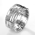 thumbnail image 1 of New Men's Wide Version Micro-Set Zircon Rings, 1 of 2