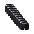thumbnail image 1 of Men's Wide Waistband Letter Print Solid Underwear Trunks 10 Pack MEN (10-Pack Black) S, 1 of 7