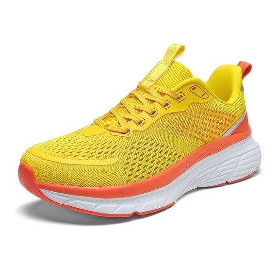 Men's Wide Width Low-Top Sneakers - Breathable /Fabric Upper & MD/TPR Sole, Anti-Slip Traction Suitable for Running,, Walking, Large Size Shoes with Wide Forefoot for Outdoor, Casual, Athletic Wear