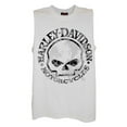 thumbnail image 1 of Men's Willie G Skull Tank Top, White Muscle T-Shirt 30296645, Harley Davidson, 1 of 2