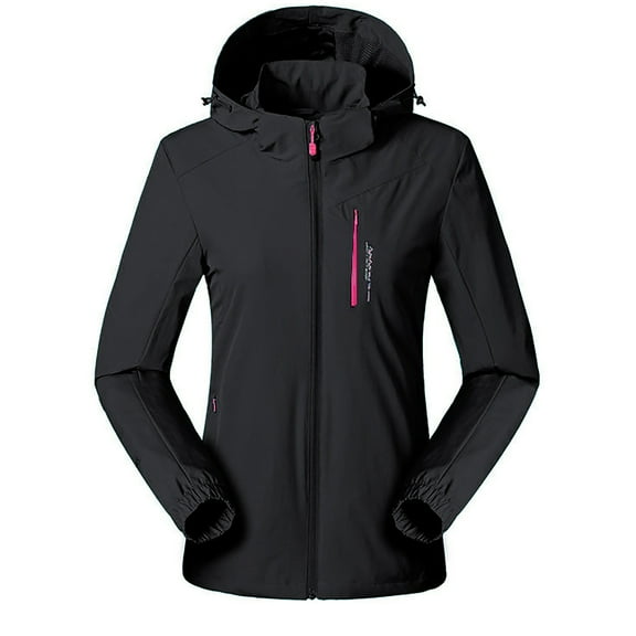 Men's Windbreaker Jacket WoOutdoor Spring And Windproof And Breathable Outerwear For Oversized Sprinters Black L Zip Front Windbreaker Jacket