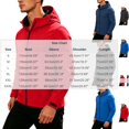 thumbnail image 1 of Men's Windbreaker Waterproof Athletic Hooded Travel Shell Jacket Coat for Running Golf Cycling Workout Hiking Outdoor with Zipper Pockets, Navy, L, 1 of 9
