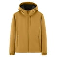 thumbnail image 1 of Men's Windbreakers Spring And Charge Coat Thin Outdoor Mountaineering And Riding Windproof Work Coat Yellow 4XL Windbreaker Jackets for Men, 1 of 7
