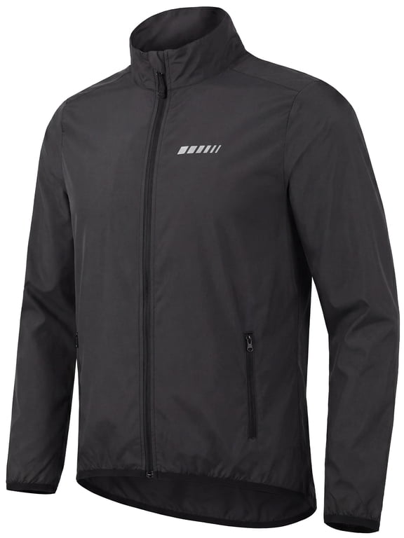 Cycling Jacket for Men, Windproof Lightweight Running Windbreaker, Breathable Quick Dry Biking Coat
