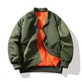thumbnail image 1 of Men's Windproof Waterproof Flight Suit Fashion Autumn Winter Casual Jacket Baseball Uniform Cotton Thickened Jacket, 1 of 3