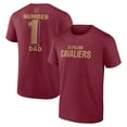 thumbnail image 1 of Men's Wine Cleveland Cavaliers #1 Dad Jersey T-Shirt, 1 of 3