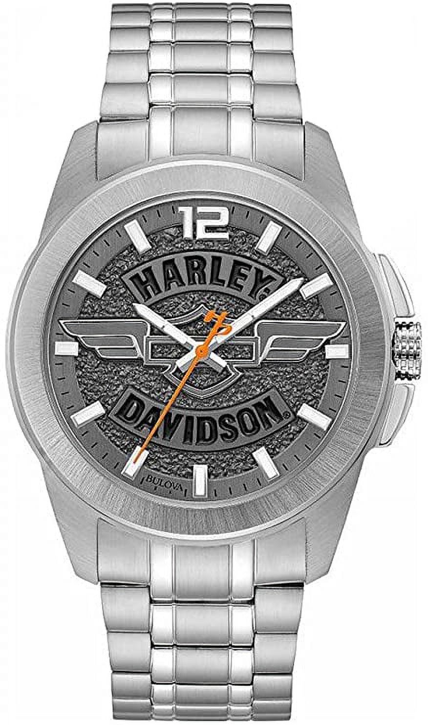 Men's Wing Bar & Shield Stainless Steel Watch, Slate Gray 76A157