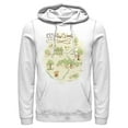 thumbnail image 1 of Men's Winnie the Pooh 100 Acre Woods Map Pull Over Hoodie White X Large, 1 of 4