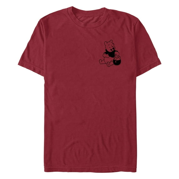Men's Winnie the Pooh Bear Pocket Sketch Graphic T-Shirt
