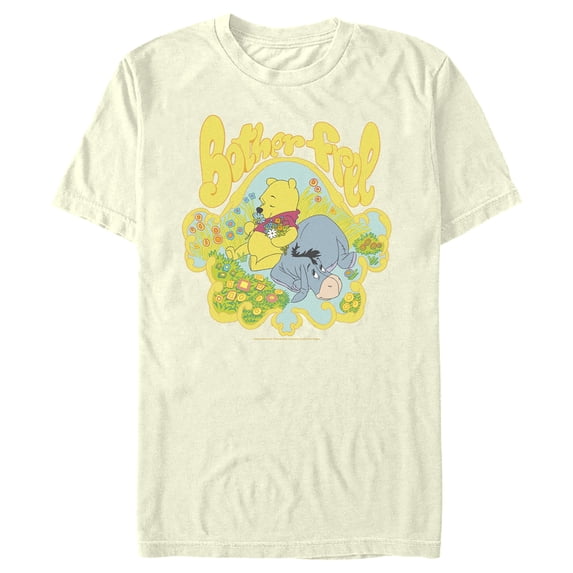 Men's Winnie the Pooh Bother Free Graphic Tee Beige Medium