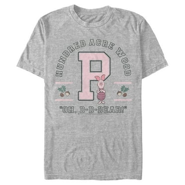 Men's Winnie the Pooh Collegiate Piglet  Graphic Tee Athletic Heather 3X Large