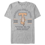 Mens Winnie the Pooh Collegiate Tigger Graphic Tee Athletic Heather 3X Large