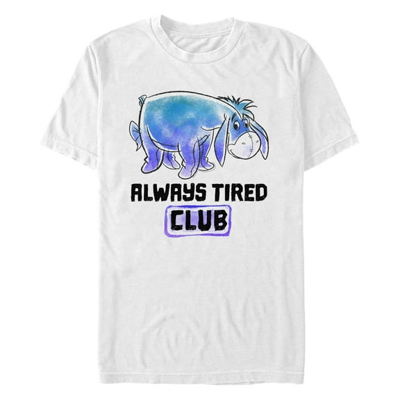 Men's Winnie the Pooh Eeyore Always Tired Club  Graphic T-Shirt