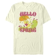 Mens Winnie the Pooh Hello Spring Graphic Tee Beige Small