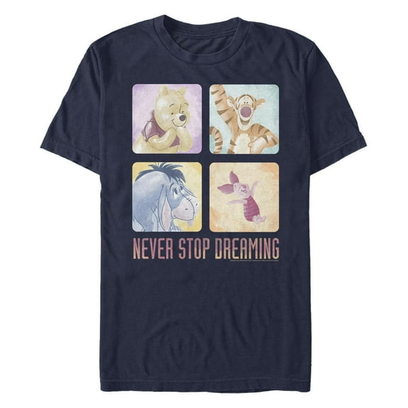 Men's Winnie the Pooh Never Stop Dreaming  Graphic T-Shirt