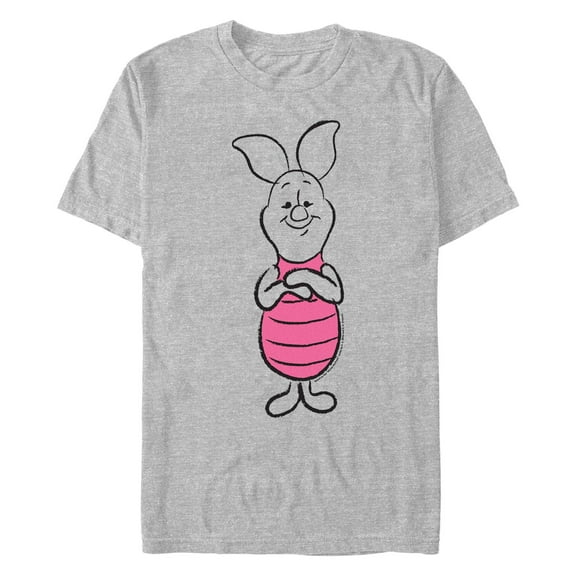 Men's Winnie the Pooh Piglet Sketch Graphic T-Shirt