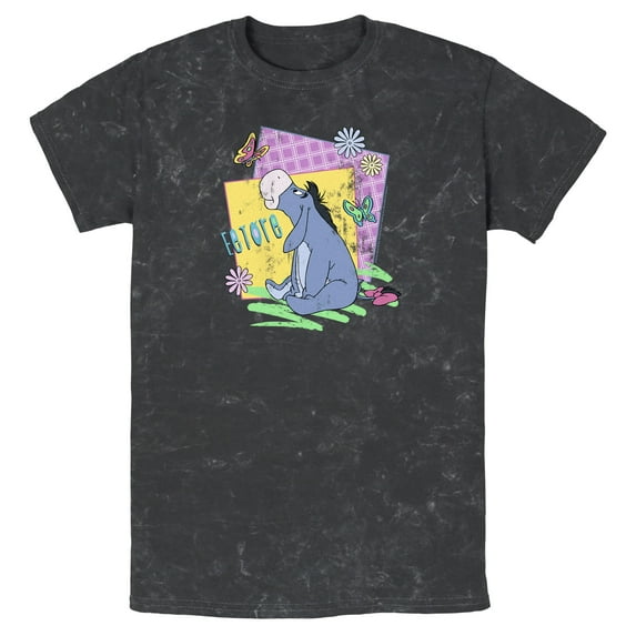 Men's Winnie the Pooh Spring Eeyore Graphic Tee Black 2X Large