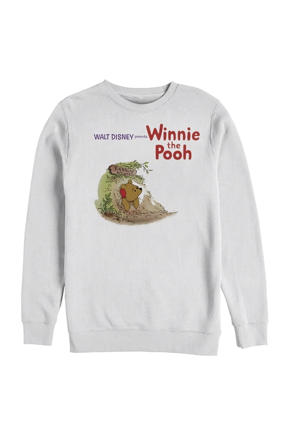 Men's Winnie the Pooh Stuck in Rabbit's House Sweatshirt White Medium