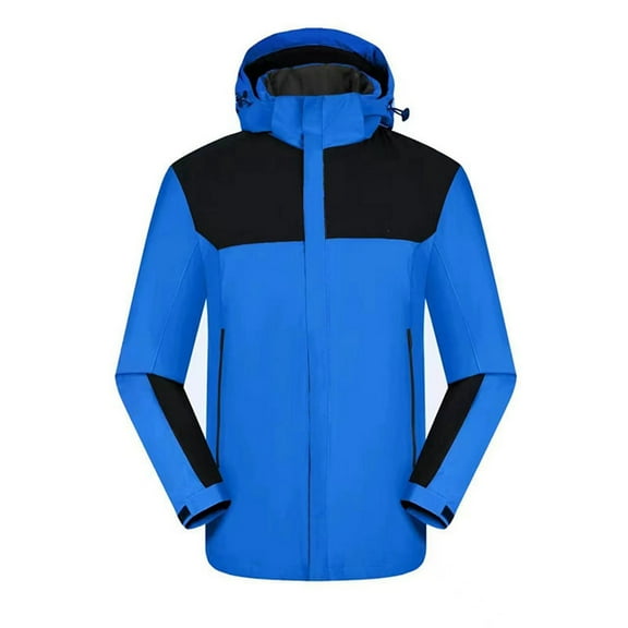 Men's Winter Anorak Heavyweight Lined Hooded Jacket for Outdoor Leisure and Casual Wear Windproof Warm Coat