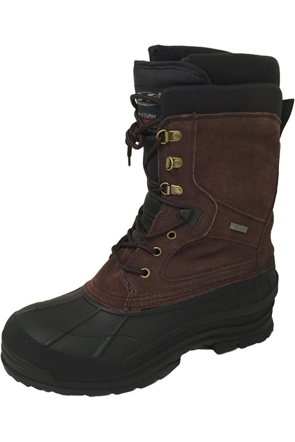 Men's Winter Boots Leather 10" Thermolite Hiking Snow Boots