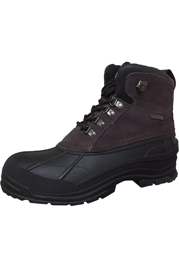 Men's Winter Boots Leather 6" Insulated Hiking Snow Shoes