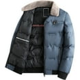 thumbnail image 1 of Men's Winter Casual Large Lapel Padded Jacket, 1 of 4