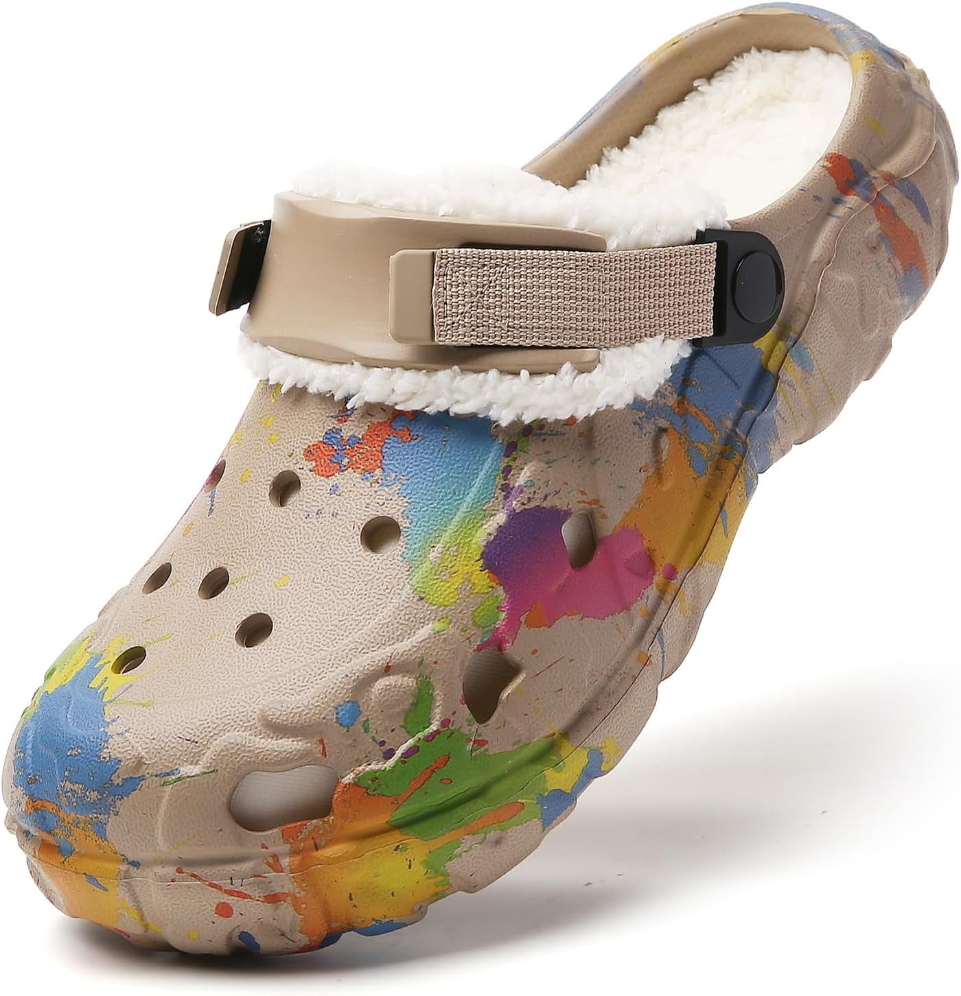 Men’s Winter Clogs Faux Fur Lined Garden Clogs Lightweight Slip On ...