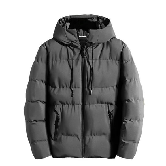 Men's Winter Coat Jacket Heavy Duty Insulated Coat With Detachable Hood Extreme Cold Weather