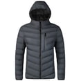thumbnail image 1 of Men's Winter Coat Men's Full Zip Quilted Lined Winter Coats With Extra Pockets, 1 of 4