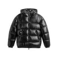 thumbnail image 1 of Men's Winter Down Coat Solid Color High End Insulated Jacket For Cold Weather, 1 of 2