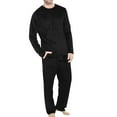 thumbnail image 1 of Men's Winter Flannel Pajama Set - Long Sleeve & Lounge Pants | Velvet Trim Cozy Sleepwear & Loungewear, 1 of 7