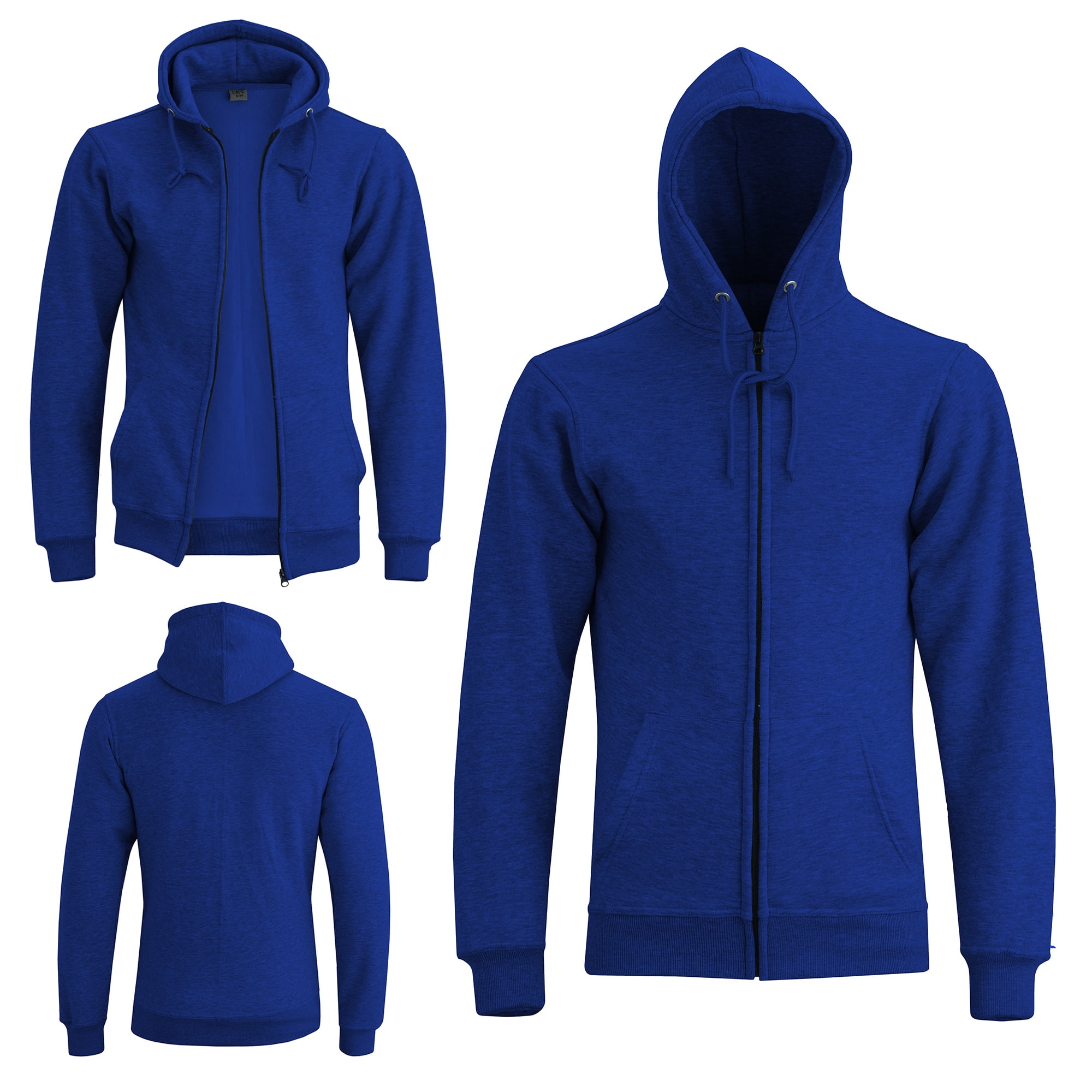 Men's Winter Fleece Hoodie Sweatshirt Warm Long Sleeve Zipper Hooded