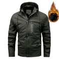 thumbnail image 1 of Men's Winter Fleece Lined Hooded Jacket - Thick Outdoor Parka Coat for Cold Weather, 1 of 8