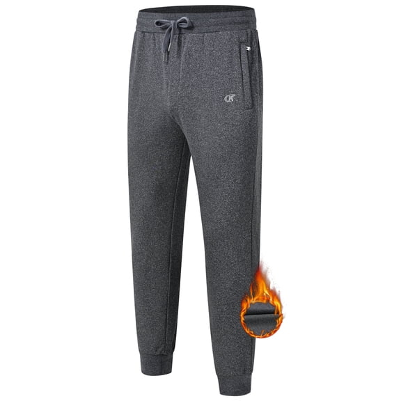 Men's Winter Fleece Pants Sherpa Lined Sweatpants Active Running Jogger Pants