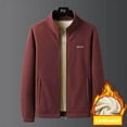 thumbnail image 1 of Men's Winter Fleece Shearling Jacket-Thick Polar Fleece Jacket, 1 of 9
