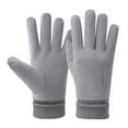 thumbnail image 1 of Men's Winter Gloves All Finger Touch Screen Fleece Lining Waterproof Cold Weather Accessories, 1 of 7