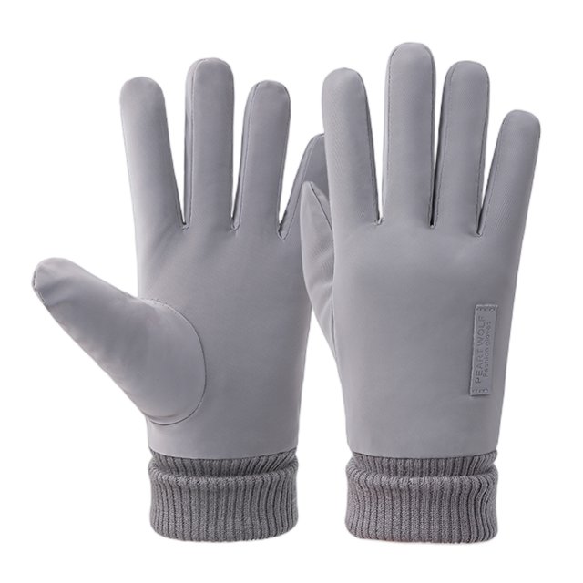 Men's Winter Gloves All Finger Touch Screen Fleece Lining Waterproof