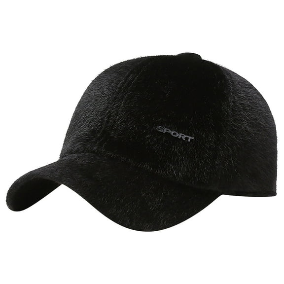 Men's Winter Hats Warm Ear Thick Baseball Cap for Elderly Fashion & Comfort