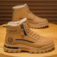 thumbnail image 1 of Men's Winter High Top Casual Boots, Side Zipper Warm Snow Boots, Non Slip Outdoor Walking Boots for Daily Wear, 1 of 3