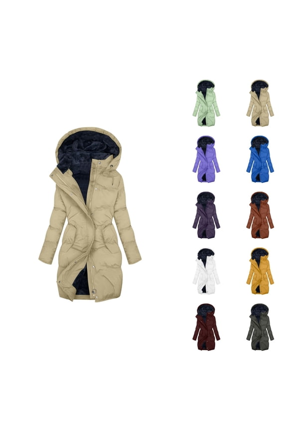 Men's Winter Hooded Coat with Trim – Heavyweight Insulated, Windproof & Waterproof Puffer Jacket for Extreme Cold Weather Outdoor Activities, Thicken Parka with Multi-Pockets