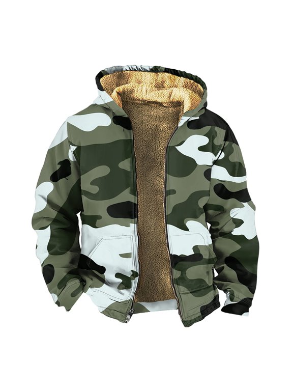 Men's Winter Down Jacket with Adjustable Hood, Insulated and Waterproof Shell, Ultra Warm and Windproof Protection, Perfect for Outdoor Sports, Hiking, and Christmas Holiday Gifts,Army Green,L