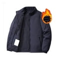 thumbnail image 1 of Men's Winter Jacket Sherpa Fleece Lined Cargo Coat Warm Thick Trucker Jacket Plus Velvet Work Outerwear Coats with Pockets Up to 65% off Clear!Clearance!!!, 1 of 7