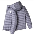 thumbnail image 1 of Men's Winter Jackets Hooded Full Heart Graphic Print Coat Thermal Stylish Casual Outwear With Jackets (XL, Gray-A), 1 of 5
