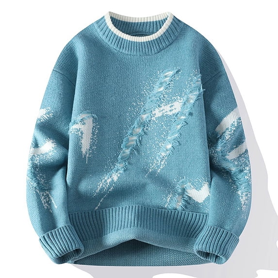 Men's Winter Jacquard Sweater Thickened Sweater