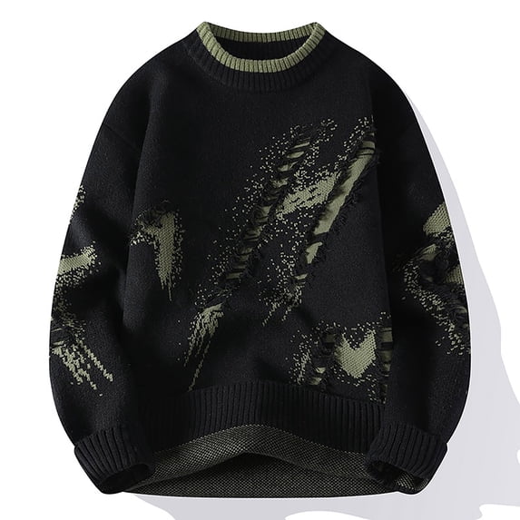 Men's Winter Jacquard Sweater Thickened Sweater