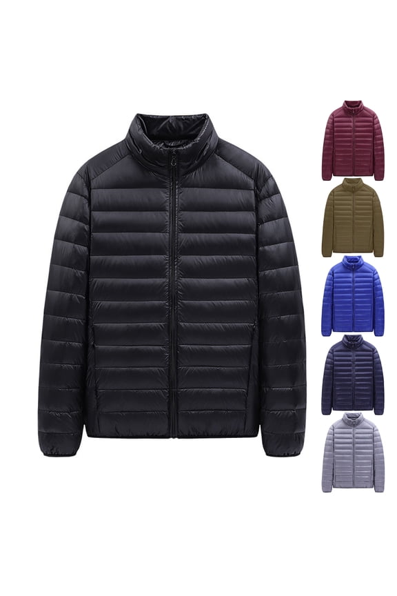 Men's Winter Large Size Cotton-padded Jacket with Hooded Loose Light Design for Cold Weather Outings, Daily Casual Wear, and Holiday Season Activities,Wine,L